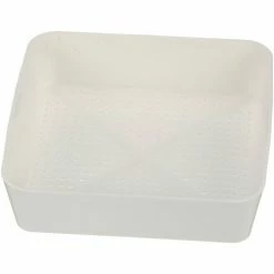 Allpoints 32-1391 8 1/2" x 8 1/2" Plastic Floor Drain Strainer with 1/8" Holes