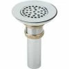 Elkay LK18, Chrome Drain Fitting w/Perforated 3" Grid Strainer For Kitchen