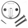 Watco 18702-BN Trip Lever Overflow Plate Kit, Two Screws, One Cotter Pin, Brushed Nickel