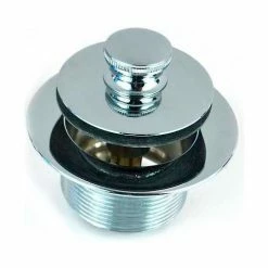 Watco 38301-PB Push Pull® Tub Closure 1-5/8" - 16 Thread, Polished Brass