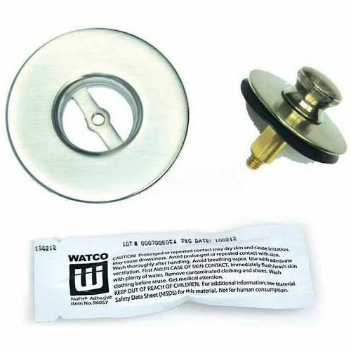 Watco 48300-CP-WB Nufit Lift & Turn Tub Closure, Chrome Plated, Watco Bonding Strip 1 Watco 48300-CP-WB Nufit Lift & Turn Tub Closure, Chrome Plated, Watco Bonding Strip