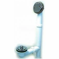 Watco 500-Lt-Pvc-Cp Lift & Turn Bath Waste, Tubular Plastic Pvc, Chrome Plated