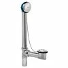 Dearborn Brass 202-1 Brass Chain & Stopper Bath Waste Full Kit 17 Ga., Chrome Finish Trim