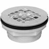 Oatey 42075 2" 101 PNC Series PVC No-Calk Shower Drain w/ Plastic Strainer - Pkg Qty 12