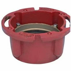 Oatey 42257 4" X 4" Cast Iron Closet Flange Without Test Cap - Pkg Qty 8