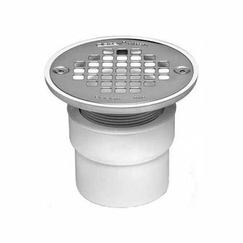 Oatey 42386 2" - 3" PVC Round Nickel Cast Grate with Square Ring - Pkg Qty 6 1 Oatey 42386 2" - 3" PVC Round Nickel Cast Grate with Square Ring - Pkg Qty 6