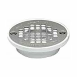 Oatey 43580 2" Or 3" ABS Short General Purpose Drain with 4" Stainless Steel Screw-Tite Strainer - Pkg Qty 12