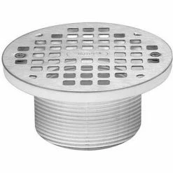 Oatey 72050 5" Round Nickel Grate & Plastic Barrel