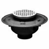 Oatey 72186 6" PVC Adjustable Commercial Drain with 6" Chrome Grate