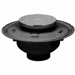 Oatey 74126 6" PVC Adjustable Commercial Cleanout With 6" Brass Cover