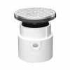Oatey 74197 3" or 4" PVC General Purpose Adjustable Cleanout with 6" Chrome Cover & Round Ring