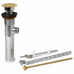 Dearborn Brass 759-1 Pop-Up Assembly 1-1/4", 1 Piece, Chrome - 20 Ga. - Pkg Qty 10
