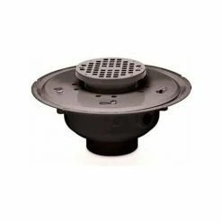 Oatey 82016 6" ABS Adjustable Commercial Drain with 5" Stainless Steel Grate
