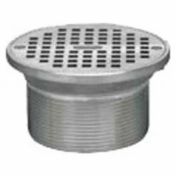 Oatey 82380 10" Cast Chrome Round Barrel & Round Chrome Grate