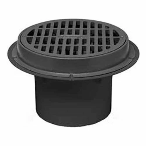 Oatey 86034 4" ABS Sediment Drain, Cast Iron Grate with Bucket 1 Oatey 86034 4" ABS Sediment Drain, Cast Iron Grate with Bucket