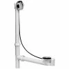 Dearborn Brass P8220 Plastic Tubular Cable Bath Waste Full Kit Wht Cable Stopper Chrome Finish Trim