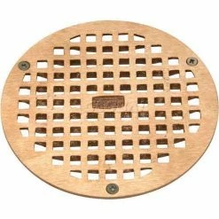 Zurn 7" Dia. Round Floor Drain W/Screws, Brass