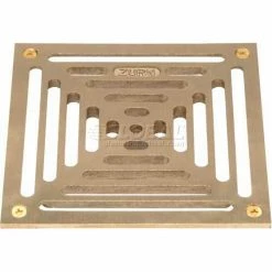 Zurn 7" x 7" Square Floor Drain W/Screws, Brass