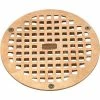 Zurn 8" Dia. Round Floor Drain W/Screws, Brass