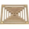 Zurn 8" x 8" Square Floor Drain W/Screws, Brass